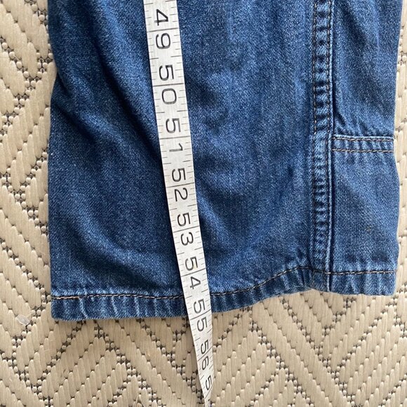 Dickies Youth Kids Denim Carpenter Overalls Size XS Medium Wash Work Farm Paint - Picture 11 of 11